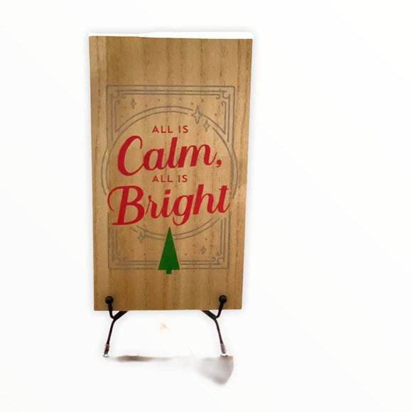 "All is Calm, All is Bright" Custom Wood Block sig - Picture 2 of 2